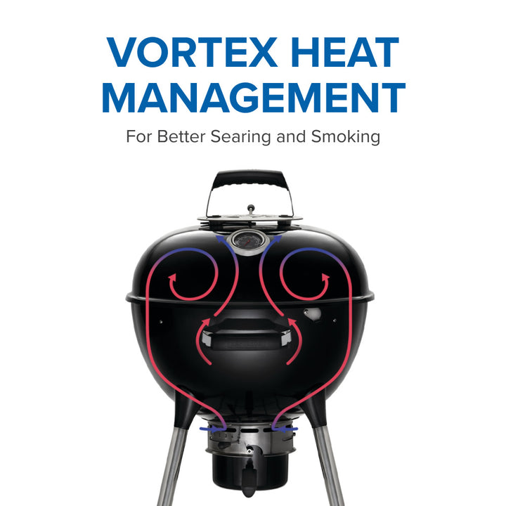 Napoleon, Premium 18 Charcoal Kettle, 18-inch Kettle Grill, NK18K-LEG-3