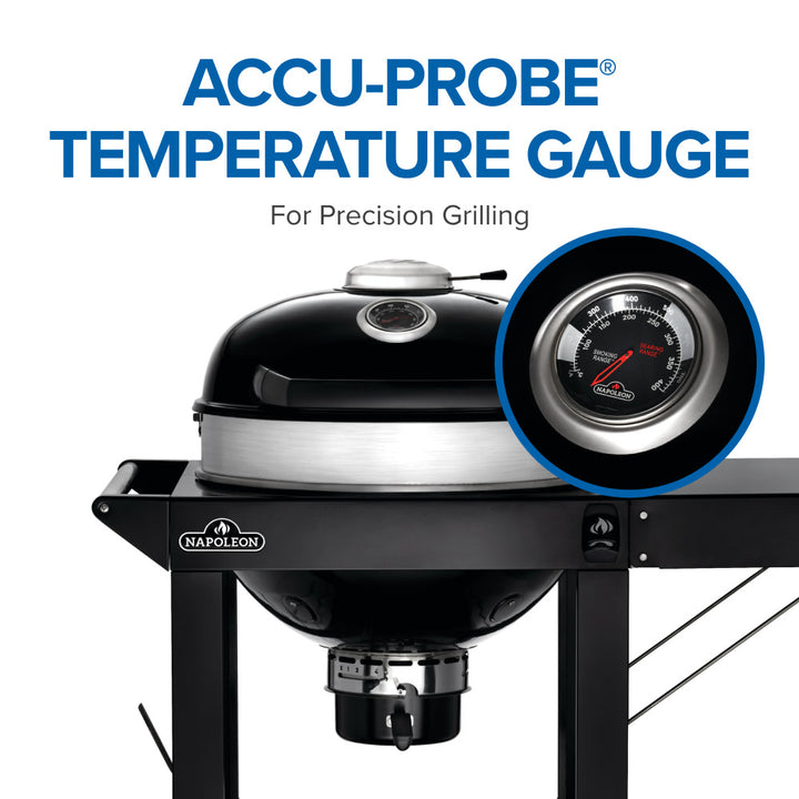 Napoleon, Professional 22, Charcoal 22-inch Kettle Grill with Cart, PRO22K-CART-3