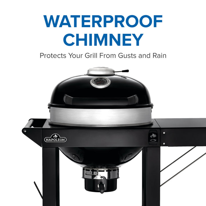 Napoleon, Professional 22, Charcoal 22-inch Kettle Grill with Cart, PRO22K-CART-3