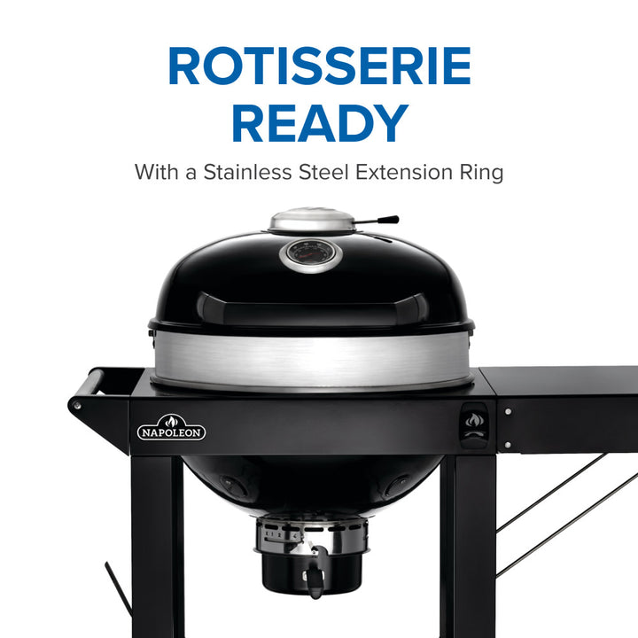 Napoleon, Professional 22, Charcoal 22-inch Kettle Grill with Cart, PRO22K-CART-3