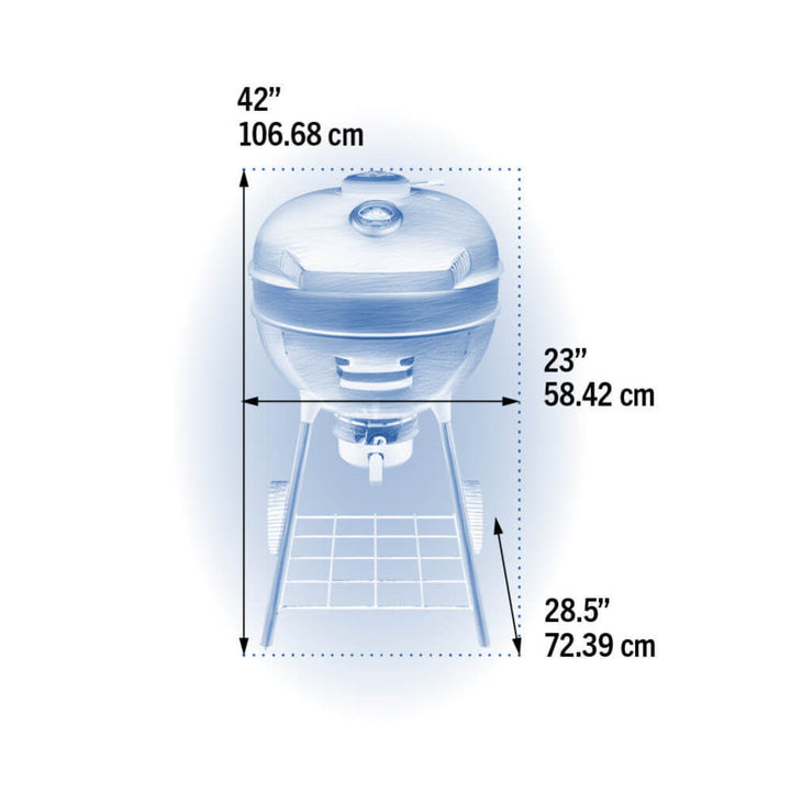 Napoleon, Professional 22, Charcoal 22-inch Kettle Grill, PRO22K-LEG-3
