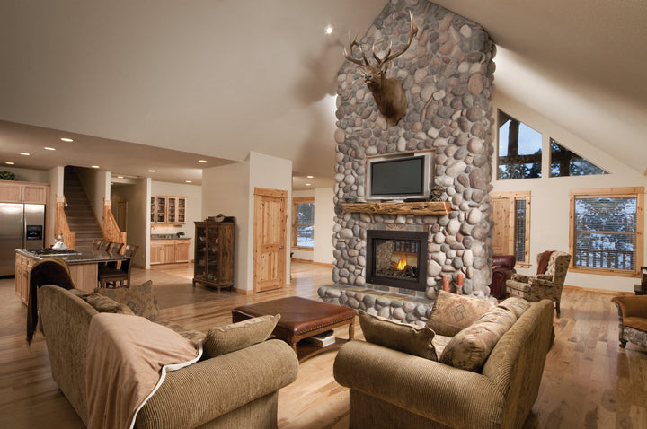 Ascent™ Multi-View See Through Direct Vent Fireplace with Logs, Natural Gas, Electronic Ignition