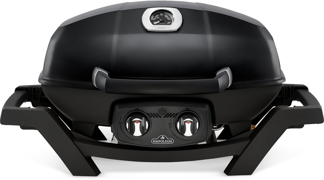 TravelQ™ PRO285 Portable Propane Gas Grill, Black, PRO285-BK
