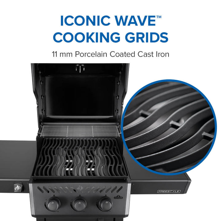Freestyle™ 365 3-Burner, Matte Black, F365DNMK-1