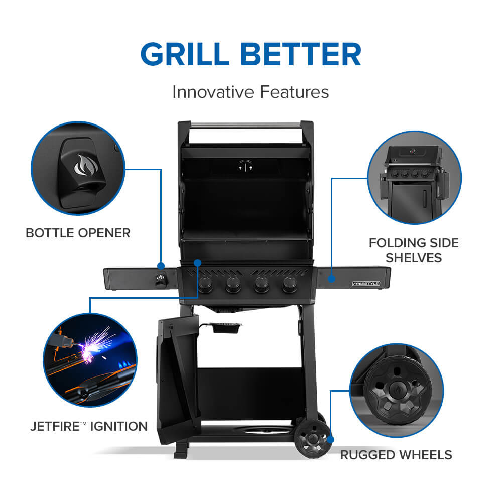 Freestyle™ 425 4-Burner, Matte Black, F425DNMK-1