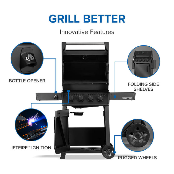 Freestyle™ 425 4-Burner, Matte Black, F425DNMK-1