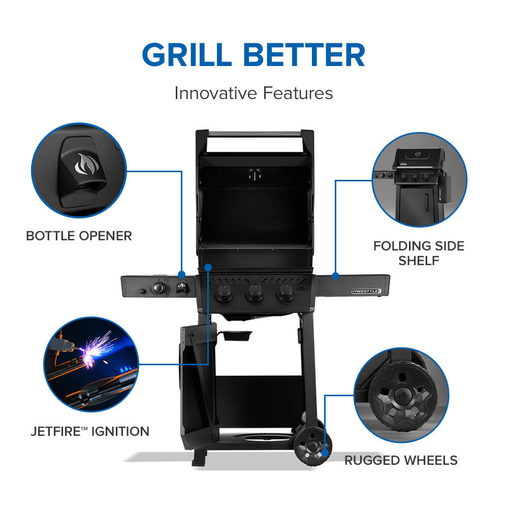 Freestyle™ PRO 365 with Infrared Side Burner, FP365DSIBPMK-1