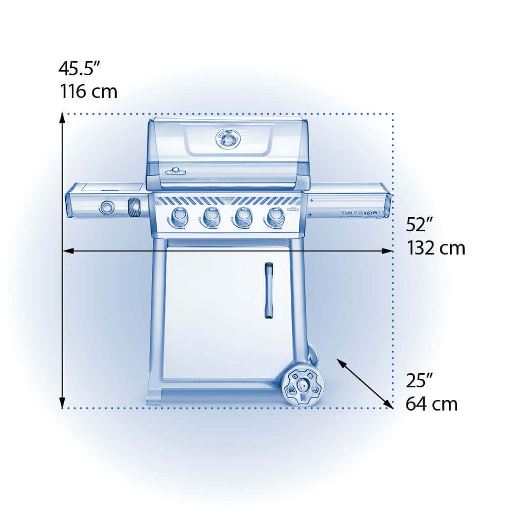 Freestyle™ PRO 425 with Infrared Side Burner, FP425DSIBPMK-1