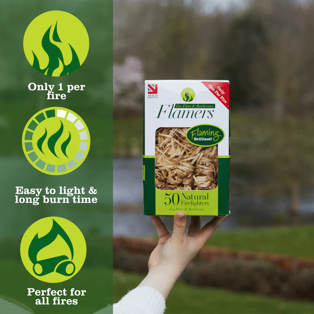 Flamers Natural Firelighters (Pack of 24)