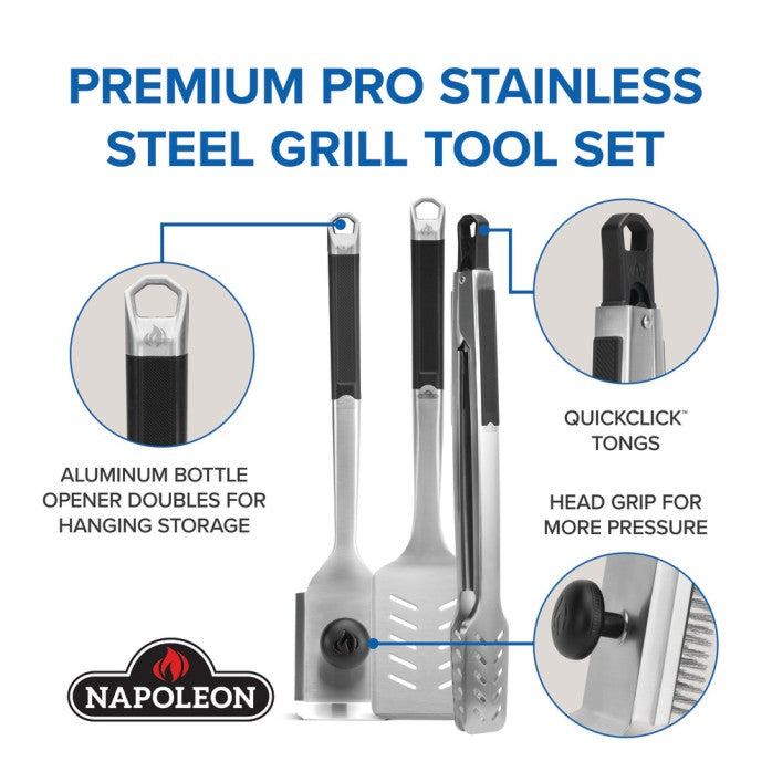Premium Grill 3-Piece Tool Set PRO Series, GATL006