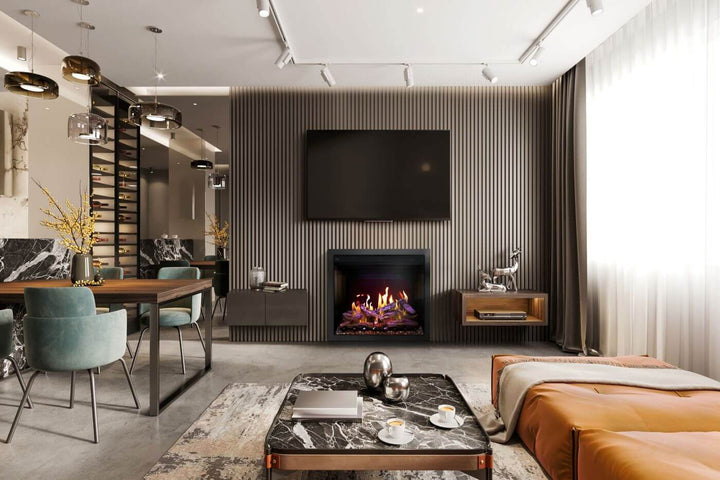 Electric fireplace: Napoleon, Elevation™ X 36 with Virtual Flame Technology NEFB36LCD-MF
