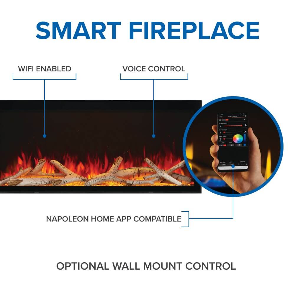 Electric fireplace: Napoleon, Astound 62 FlexMount