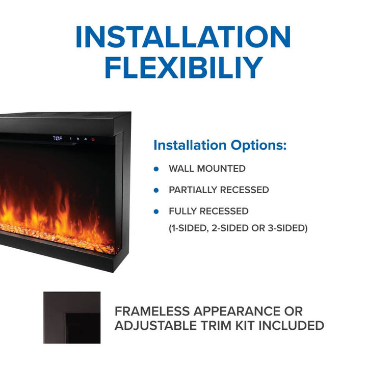 Electric fireplace: Napoleon, Astound 62 FlexMount