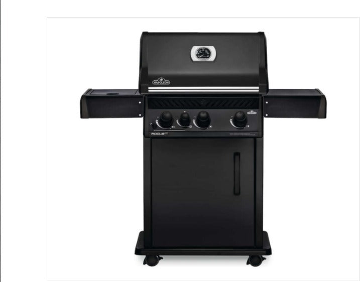 Napoleon Rogue XT425 Matte Black 51,000 BTU 3-Burner Natural Gas Grill with 1 Side Burner and Smoker Box