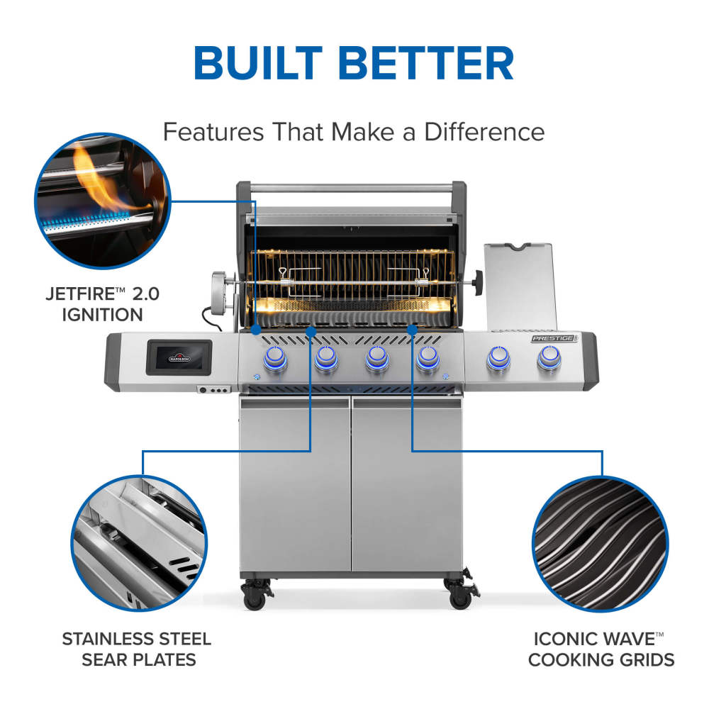 Gas Grill: Prestige® PRO 500 with Smart Technology, PRO500VXRSIBPSS