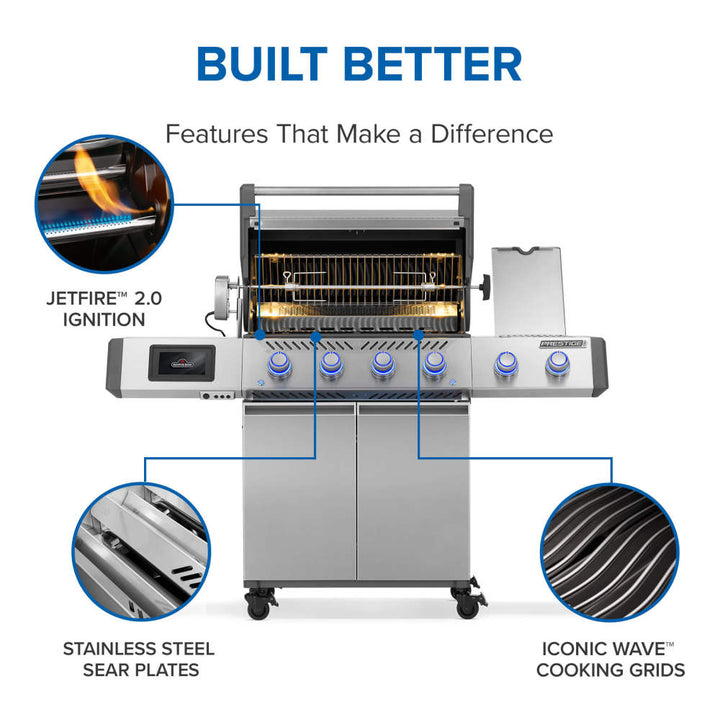 Gas Grill: Prestige® PRO 500 with Smart Technology, PRO500VXRSIBPSS