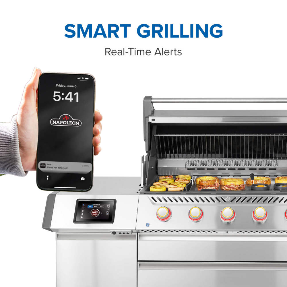 Gas Grill: Prestige® PRO 665 Elite with Smart Technology & Electric Smoker Box, PRO665VXRSIBPSS