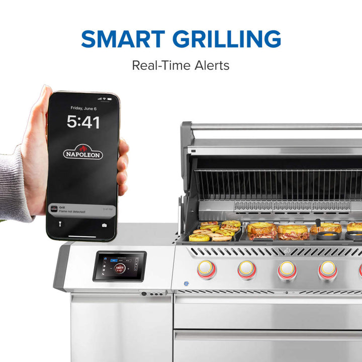 Gas Grill: Prestige® PRO 665 Elite with Smart Technology & Electric Smoker Box, PRO665VXRSIBPSS