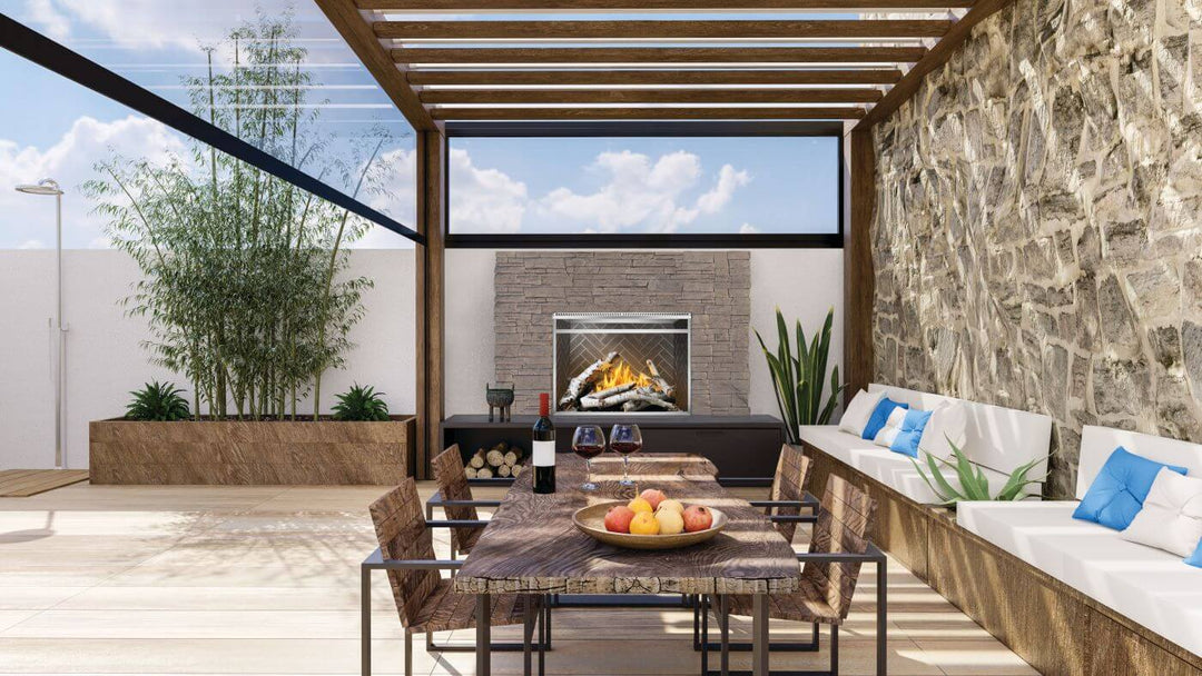 Outdoor Gas Fireplace: Napoleon, Riverside 42, RSS42