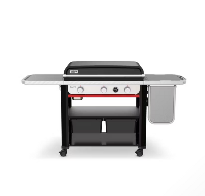 Weber, Slate™ 30" Rust-Resistant Griddle with Extendable Side Table, (Natural Gas), 1500420