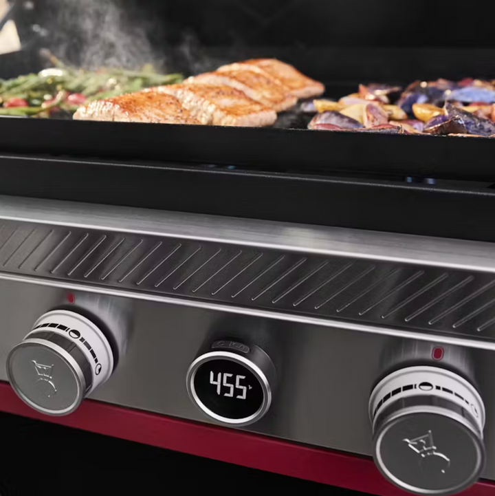 Weber, Slate™ 30" Rust-Resistant Griddle with Extendable Side Table, (Natural Gas), 1500420