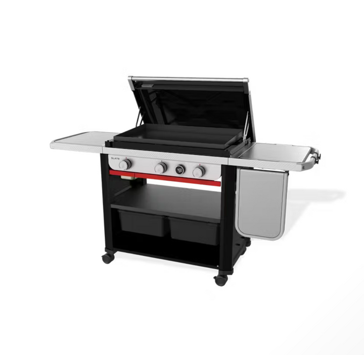 Weber, Slate™ 30" Rust-Resistant Griddle with Extendable Side Table, (Natural Gas), 1500420
