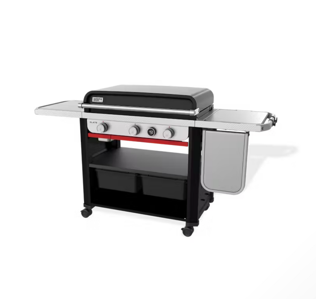 Weber, Slate™ 30" Rust-Resistant Griddle with Extendable Side Table, (Natural Gas), 1500420