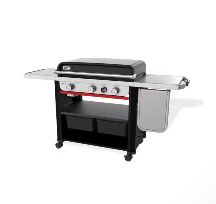 Weber, Slate™ 30" Rust-Resistant Griddle with Extendable Side Table, (Natural Gas), 1500420