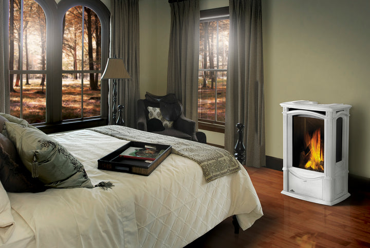 Castlemore™ Direct Vent Stove, Natural Gas, Electronic Ignition - Winter Frost