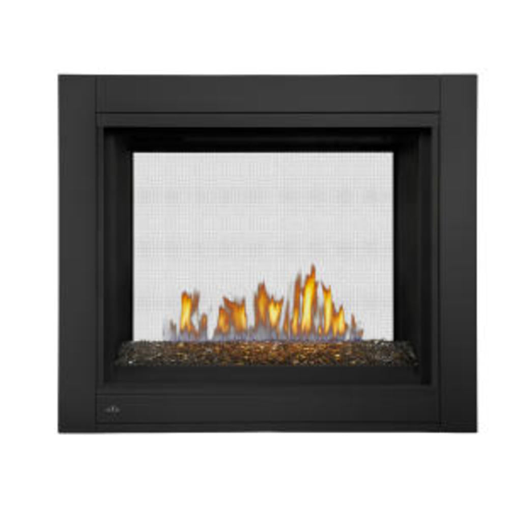 Ascent™ Multi-View See Through Direct Vent Fireplace with Glass Embers, Natural Gas, Electronic Ignition