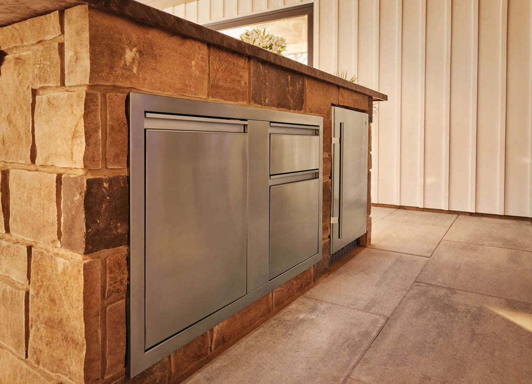 Outdoor Rated Stainless Steel Fridge
