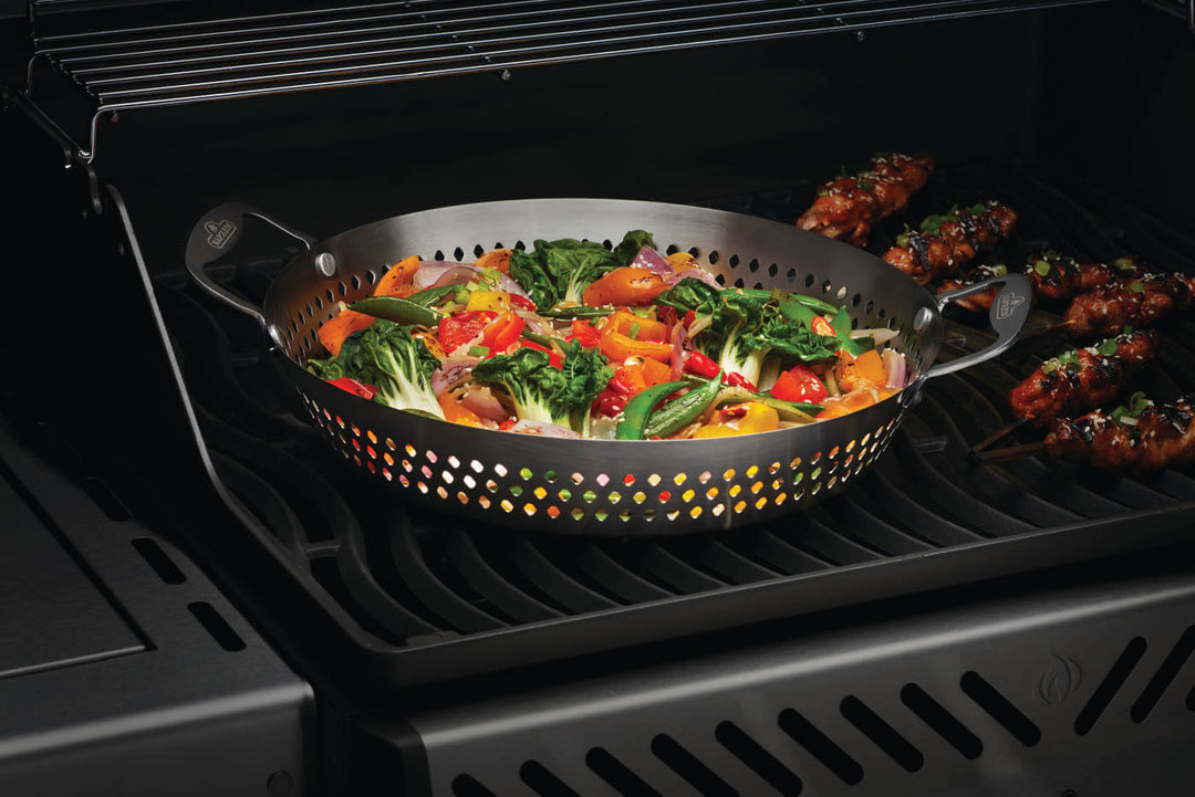 Stainless Steel Grilling Wok