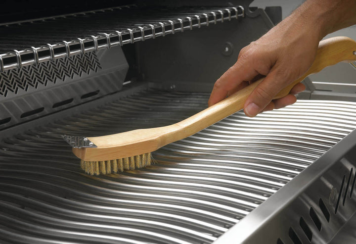 Grill Brush with Brass Bristles