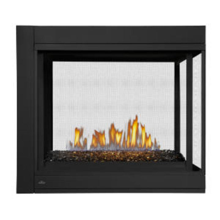 Ascent™ Multi-View 3-Sided Direct Vent Fireplace with Glass Embers, Natural Gas, Electronic Ignition
